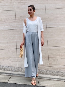 黒木 ナツミ🦋さん（レディース・162cm）の夏コーディネート