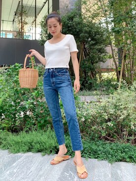 「ROXY（ロキシー）のアイテム」を使った、黒木 ナツミ🦋さん（レディース・162cm）の夏コーディネート