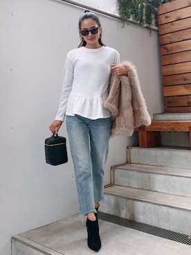 黒木 ナツミ🦋さん（レディース・162cm）の冬コーディネート