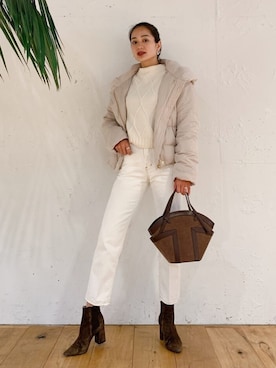 黒木 ナツミ🦋さん（レディース・162cm）の冬コーディネート