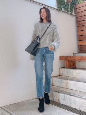 黒木 ナツミ🦋さん（レディース・162cm）の冬コーディネート