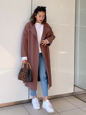 「Vicente（ヴィセンテ）のアイテム（その他アウター）」を使った、黒木 ナツミ🦋さん（レディース・162cm）の冬コーディネート