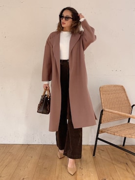 黒木 ナツミ🦋さん（レディース・162cm）の冬コーディネート