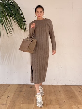 黒木 ナツミ🦋さん（レディース・162cm）の冬コーディネート