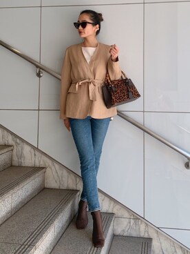 黒木 ナツミ🦋さん（レディース・162cm）の春コーディネート