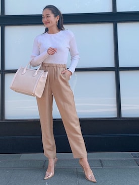 黒木 ナツミ🦋さん（レディース・162cm）の春コーディネート