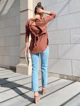 黒木 ナツミ🦋さん（レディース・162cm）の春コーディネート