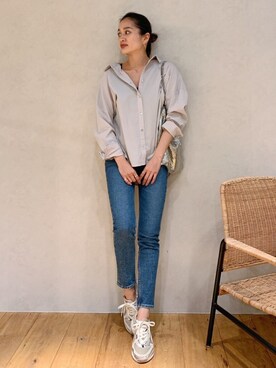 黒木 ナツミ🦋さん（レディース・162cm）の春コーディネート