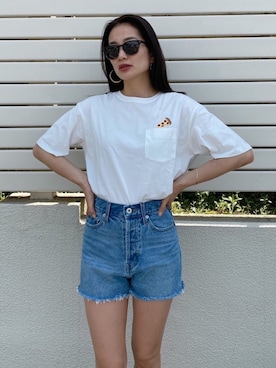 「Steven Alan（スティーブンアラン）のアイテム（アクセサリー）」を使った、黒木 ナツミ🦋さん（レディース・162cm）の春コーディネート