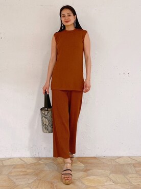 「Steven Alan（スティーブンアラン）のアイテム（アクセサリー）」を使った、黒木 ナツミ🦋さん（レディース・162cm）の夏コーディネート