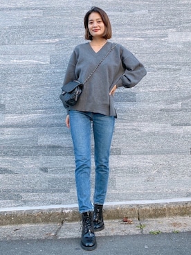 黒木 ナツミ🦋さん（レディース・162cm）の秋コーディネート