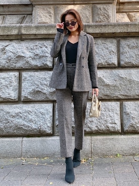 黒木 ナツミ🦋さん（レディース・162cm）の冬コーディネート