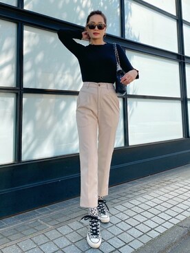 黒木 ナツミ🦋さん（レディース・162cm）の春コーディネート