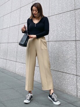 黒木 ナツミ🦋さん（レディース・162cm）の春コーディネート