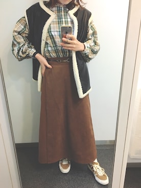 kumakichiさん（レディース・163cm）の冬コーディネート