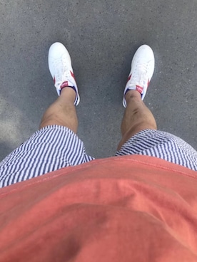 「SuperDry（スーパードライ）のアイテム（カーゴパンツ）」を使った、不知道该叫什么さん（メンズ・178cm）の夏コーディネート