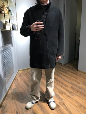 「アイテム（ダッフルコート）」を使った、不知道该叫什么さん（メンズ・177cm・40代）の秋コーディネート