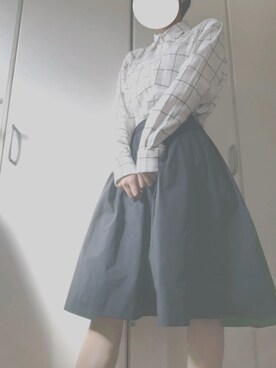 「チャックシャツ」｜Piyokaさん（レディース・161cm）の秋コーディネート
