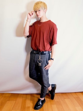 「アイテム（ピアス（片耳用））」を使った、YSK@プチプラさん（メンズ・175cm）の夏コーディネート