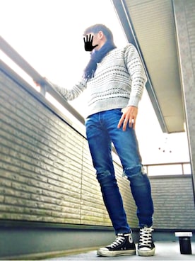 「Frank151（フランクワンファイブワン）のアイテム」を使った、hinai_Gさん（メンズ・170cm）の冬コーディネート