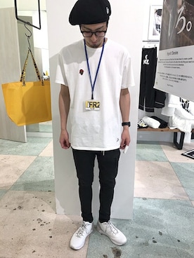 「FR2（エフアールツー）のアイテム」を使った、VANQUISHさん（メンズ・180cm）の夏コーディネート