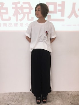 「LEGENDA（レジェンダ）のアイテム」を使った、VANQUISHさん（レディース・160cm）の夏コーディネート