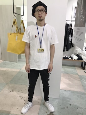 「FR2（エフアールツー）のアイテム」を使った、VANQUISHさん（メンズ・180cm）の夏コーディネート