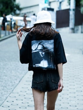 「LEGENDA（レジェンダ）のアイテム」を使った、VANQUISHさん（レディース・160cm）の夏コーディネート