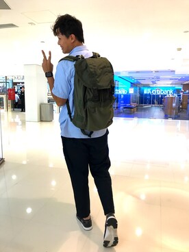 「KEEN（キーン）のアイテム（その他シューズ）」を使った、CalVinさん（メンズ・180cm）の冬コーディネート