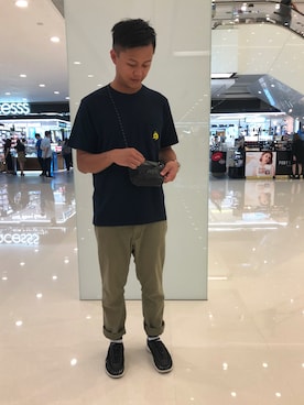「Polo Ralph Lauren」｜「アイテム（財布/小物）」を使った、CalVinさん（メンズ・180cm）の夏コーディネート