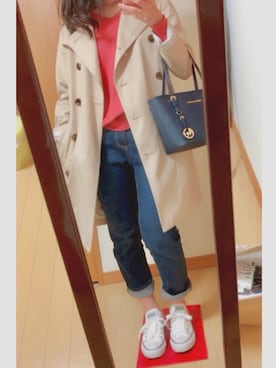 「CONVERSE（コンバース）のconverse（コンバース） ALL STAR OX（オールスターOX）（スニーカー）」を使った、maoiさん（レディース・157cm）の春コーディネート