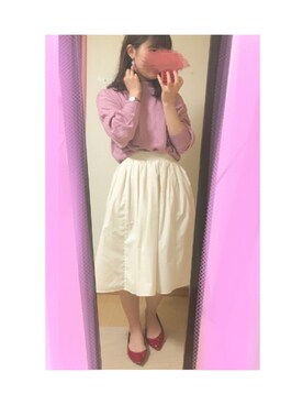 「アイテム（ピアス（両耳用））」を使った、maoiさん（レディース・157cm・20代）の春コーディネート