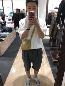 「hellolulu(ハロルル)のアイテム」を使った、Miller Chih-sung Wuさん(メンズ・170cm)の秋コーディネート