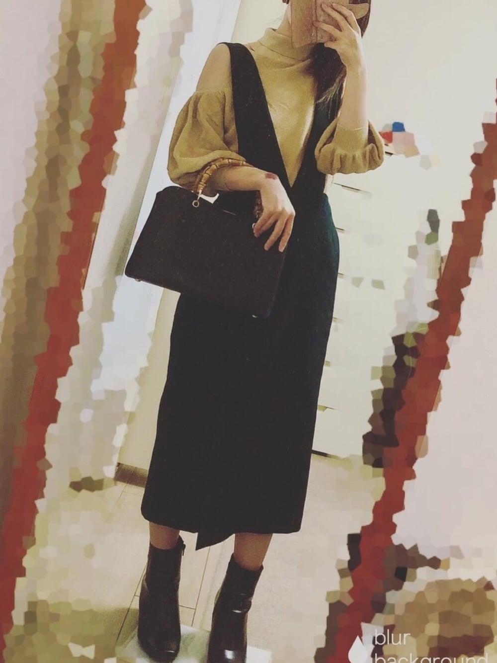 LILY BROWN（リリーブラウン）の「タートルワンショルニット（ニット