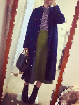 「topic luxe（トピックラックス）のアイテム」を使った、damadaxさん（レディース・162cm）の冬コーディネート