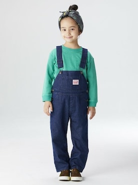 「ピグメント」｜「アイテム（オールインワン・サロペット）」を使った、MARKEY'Sさん（キッズ・115cm）の秋コーディネート