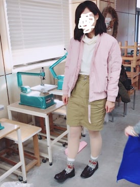 「リブタートルネック」｜「アイテム（その他シューズ）」を使った、サトウさん（レディース・162cm）の冬コーディネート