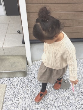 「アイテム（スカート）」を使った、ayaheyさん（キッズ・100cm）の秋コーディネート