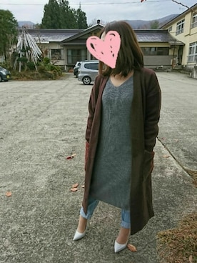 「SpRay（スプレイ）のアイテム（その他アウター）」を使った、瑠璃小野寺さん（レディース・153cm）の秋コーディネート