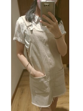 「PULL&BEAR（プルアンドベア）のアイテム（ワンピース/ドレス）」を使った、148hklifeさん（レディース・148cm）の秋コーディネート