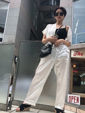 「Kingのアイテム」を使った、mさん（レディース・159cm）の春コーディネート