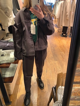 「RAGEBLUE（レイジブルー）のアイテム（セットアップ）」を使った、hanaさん（レディース・165cm）の春コーディネート