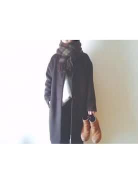 「Factor=（ファクターイコール）のアイテム（ジャケット/アウター）」を使った、やんさん（レディース・153cm）の冬コーディネート