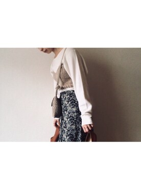 「coche et coche（コシュエコシュ）のアイテム」を使った、やんさん（レディース・153cm）の秋コーディネート