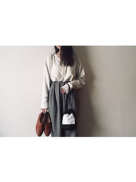 「coche et coche（コシュエコシュ）のアイテム」を使った、やんさん（レディース・153cm）の秋コーディネート