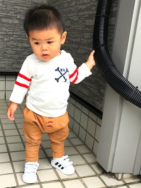 「BIT'Z（ビッツ）のアイテム（パンツ）」を使った、★YK★ さん（キッズ・70cm）の夏コーディネート