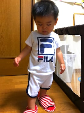 「スリッパ」｜「アイテム（その他）」を使った、★YK★ さん（キッズ・80cm）の夏コーディネート