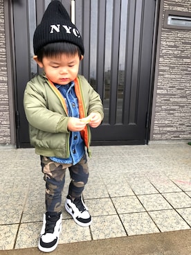 ★YK★ さん（キッズ・80cm）の冬コーディネート