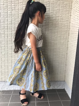 kan❤︎kanさん（キッズ・100cm）の夏コーディネート