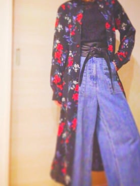 「JEANASIS（ジーナシス）のシャツワンピース/743980 （ワンピース）」を使った、S☺︎Raさん（レディース・163cm）の春コーディネート